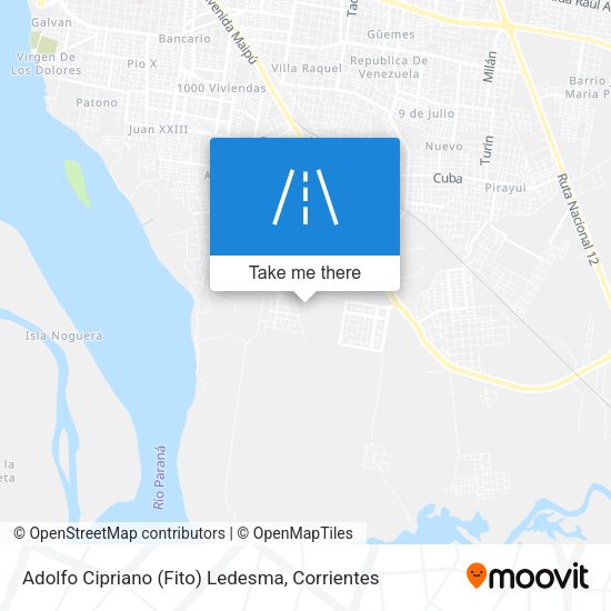 Adolfo Cipriano (Fito) Ledesma map