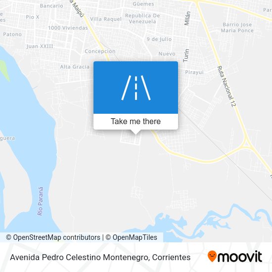 Avenida Pedro Celestino Montenegro map