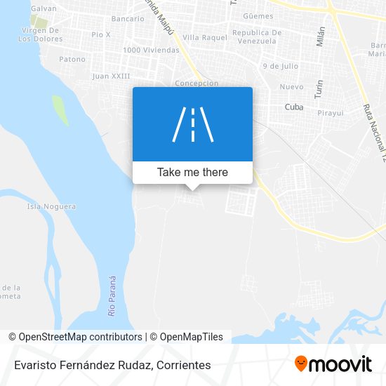 Evaristo Fernández Rudaz map