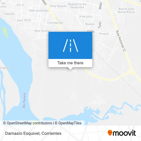 Damasio Esquivel map