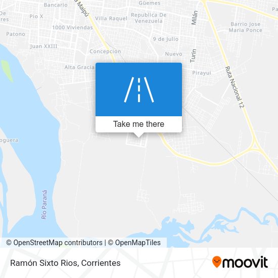 Mapa de Ramón Sixto Rios