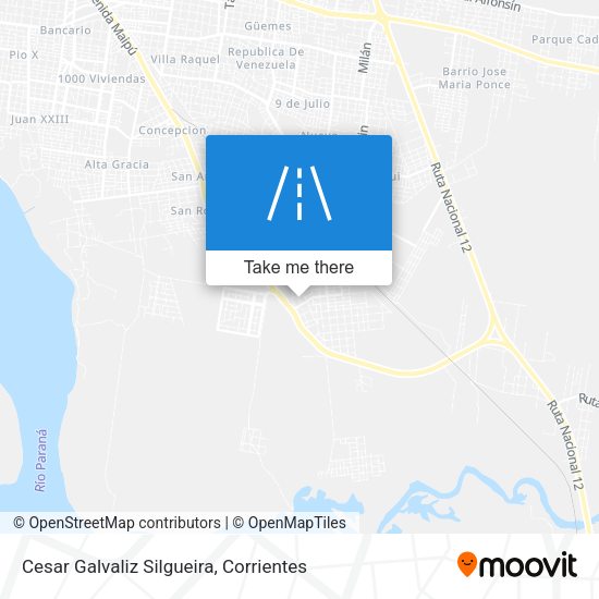 Mapa de Cesar Galvaliz Silgueira