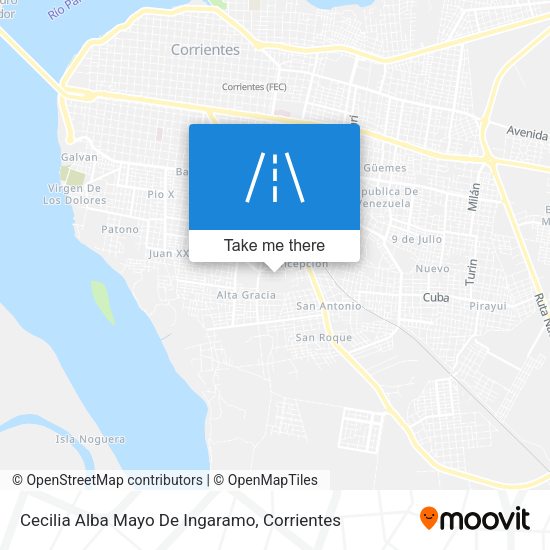 Mapa de Cecilia Alba Mayo De Ingaramo
