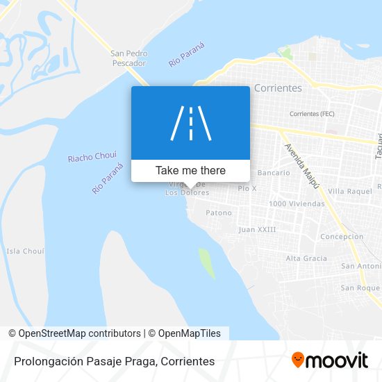 Mapa de Prolongación Pasaje Praga