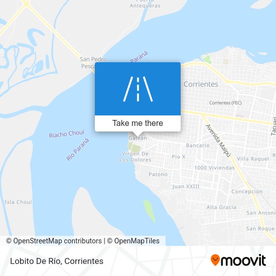 Mapa de Lobito De Río