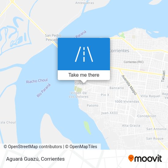 Mapa de Aguará Guazú