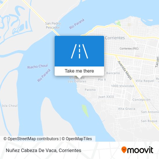 Nuñez Cabeza De Vaca map