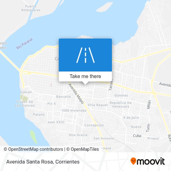 Mapa de Avenida Santa Rosa