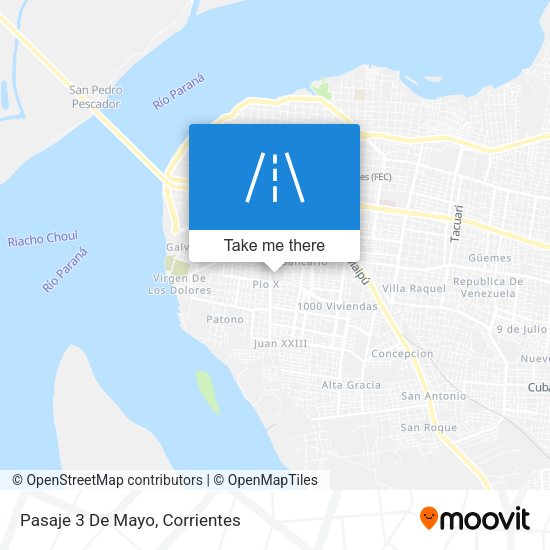 Mapa de Pasaje 3 De Mayo