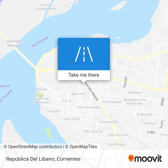 República Del Libano map