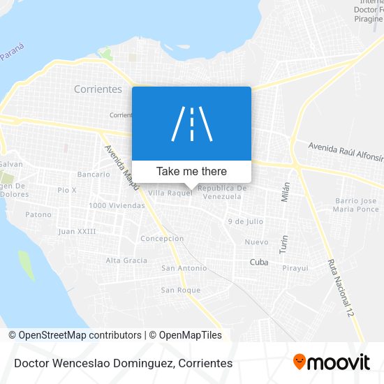 Doctor Wenceslao Dominguez map