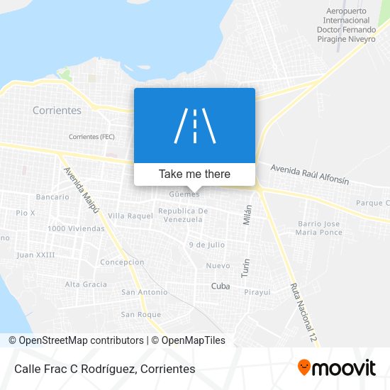 Mapa de Calle Frac C Rodríguez