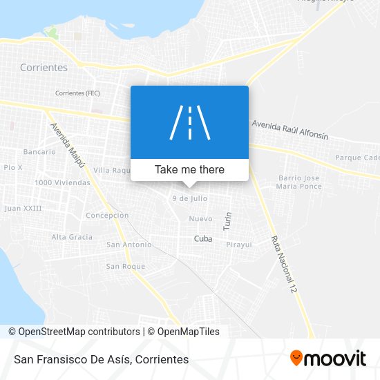 San Fransisco De Asís map