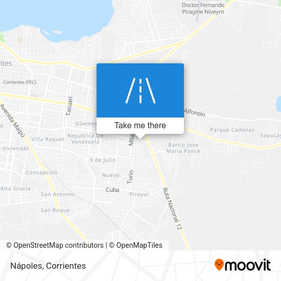 Mapa de Nápoles