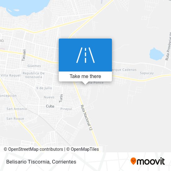 Belisario Tiscornia map
