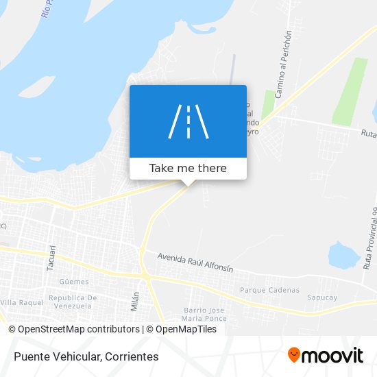 Puente Vehicular map