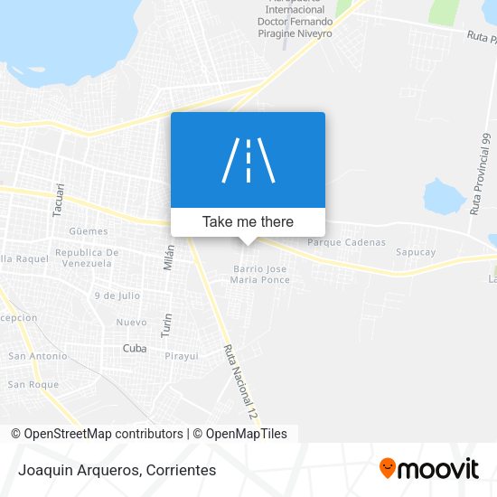 Mapa de Joaquin Arqueros