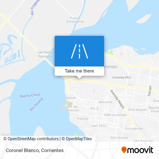 Coronel Blanco map