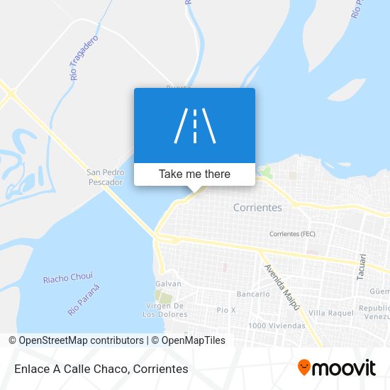 Mapa de Enlace A Calle Chaco