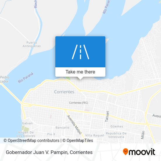 Gobernador Juan V. Pampin map