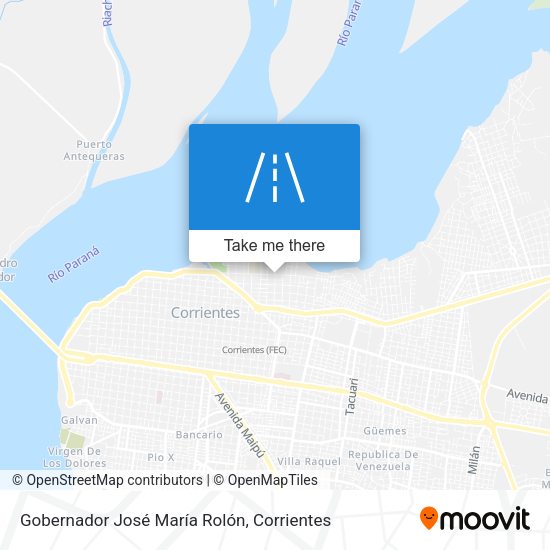 Gobernador José María Rolón map