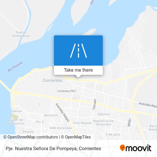 Mapa de Pje. Nuestra Señora De Pompeya