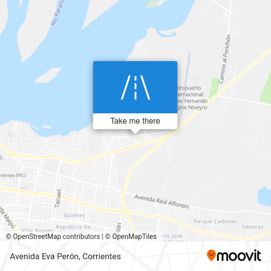 Avenida Eva Perón map