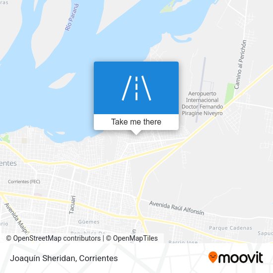 Mapa de Joaquín Sheridan