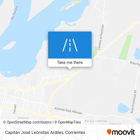 Mapa de Capitán José Leónidas Ardiles
