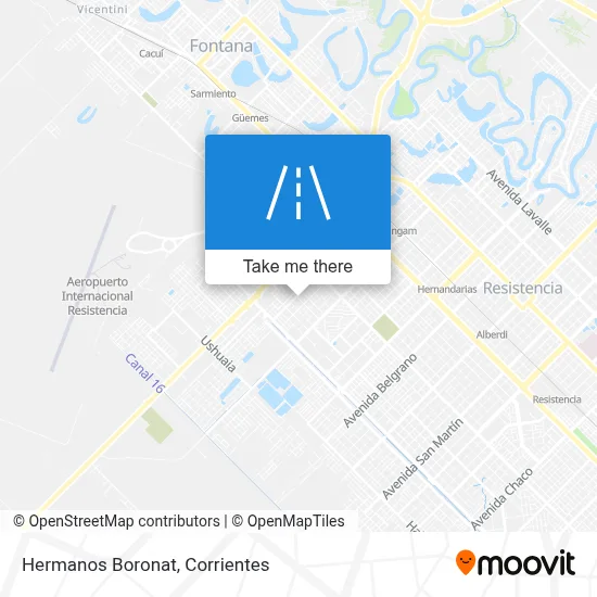 Hermanos Boronat map