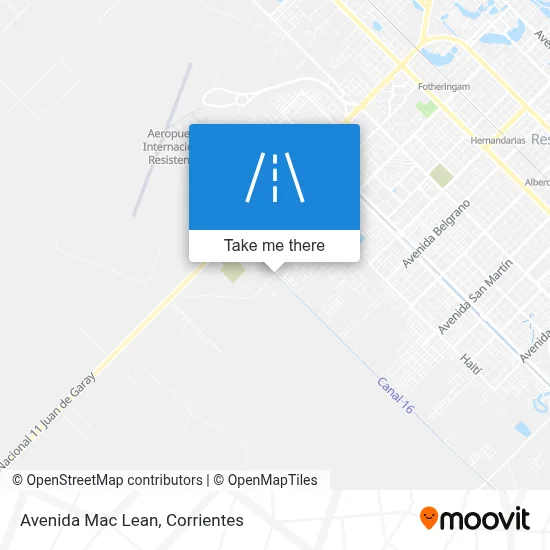 Avenida Mac Lean map