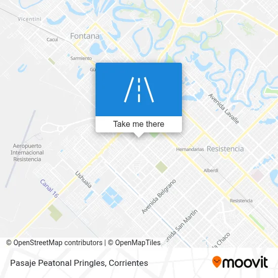 Pasaje Peatonal Pringles map
