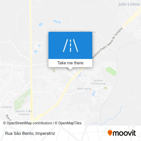 Rua São Bento map