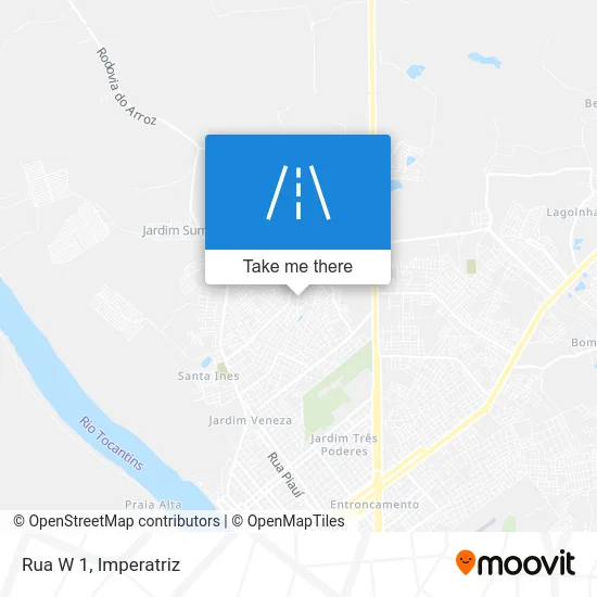 Rua W 1 map