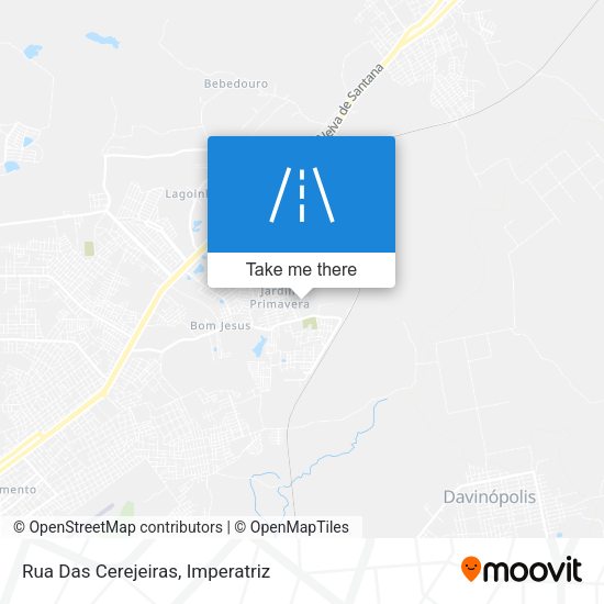Rua Das Cerejeiras map