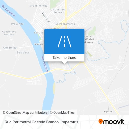 Rua Perimetral Castelo Branco map