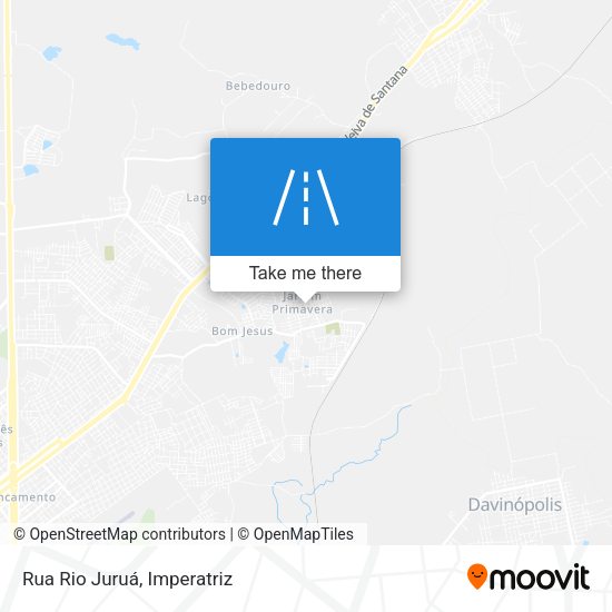 Rua Rio Juruá map