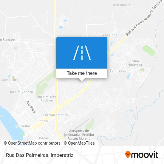 Rua Das Palmeiras map