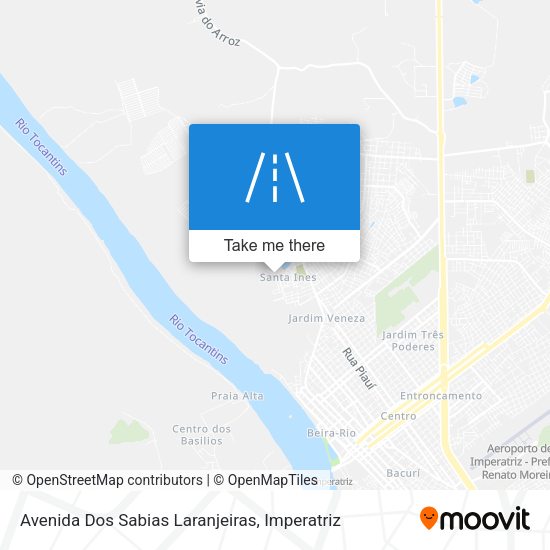 Avenida Dos Sabias Laranjeiras map