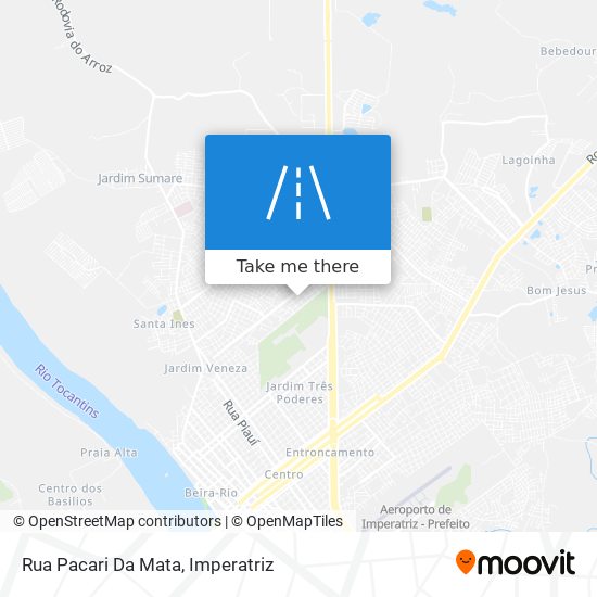 Mapa Rua Pacari Da Mata