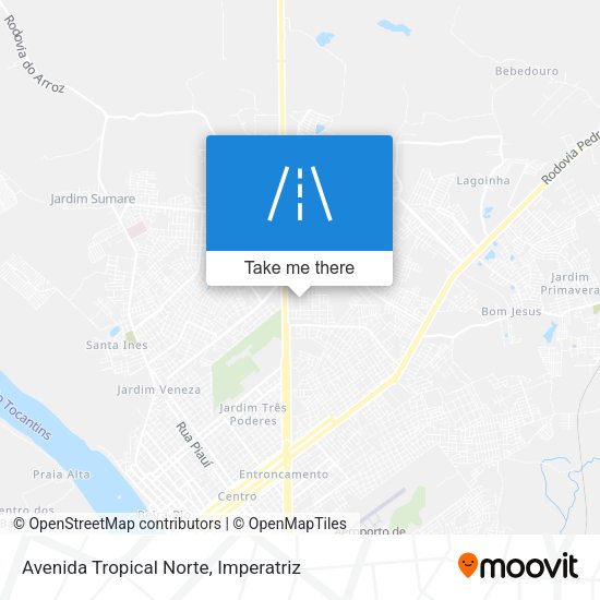Avenida Tropical Norte map