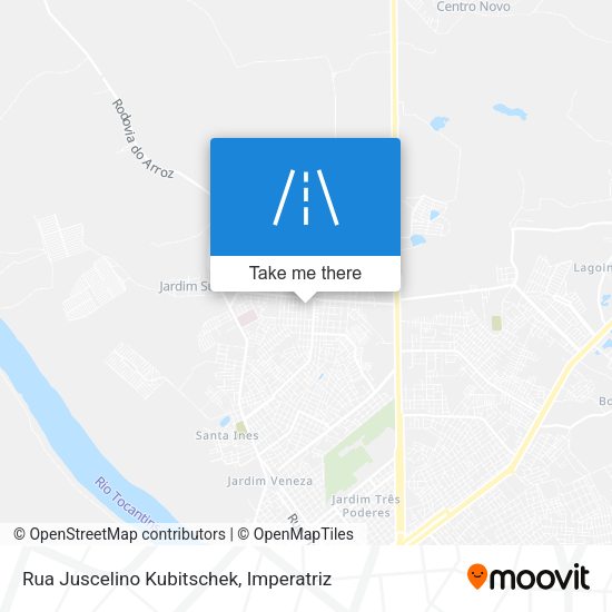 Rua Juscelino Kubitschek map