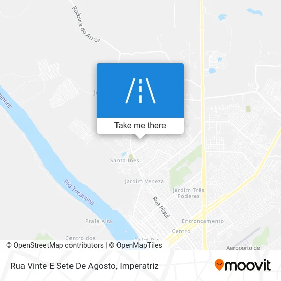 Rua Vinte E Sete De Agosto map
