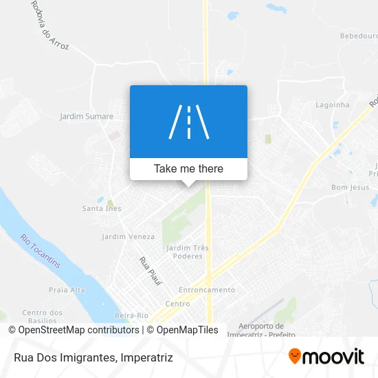 Rua Dos Imigrantes map