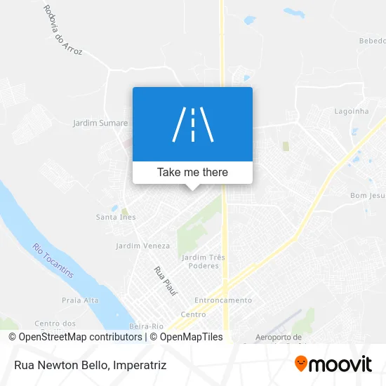 Rua Newton Bello map