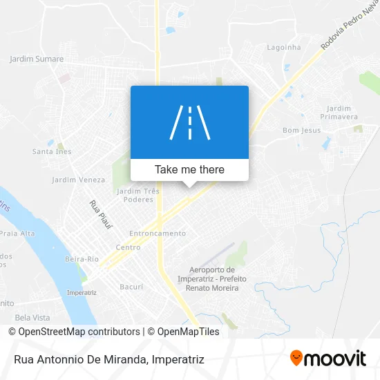 Rua Antonnio De Miranda map