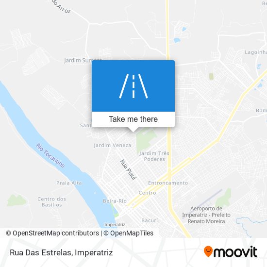 Rua Das Estrelas map