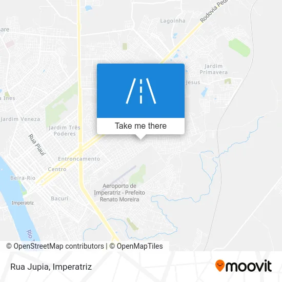 Rua Jupia map