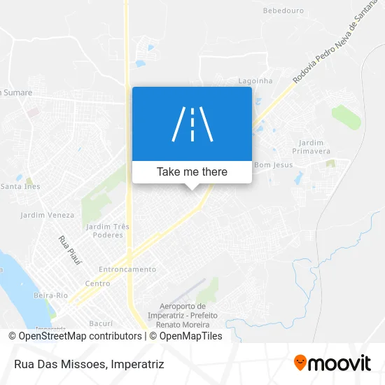 Rua Das Missoes map