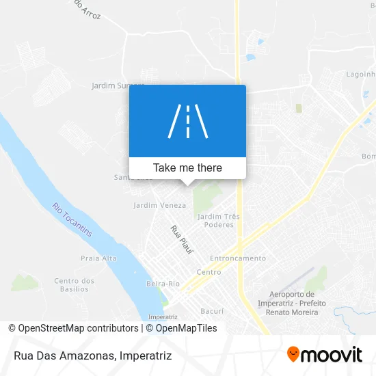 Rua Das Amazonas map